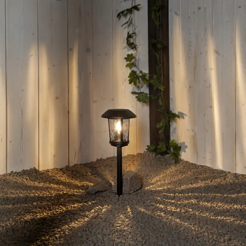 Solcells-pollare Star Trading Florian 15 Lumen Aluminum Twilight