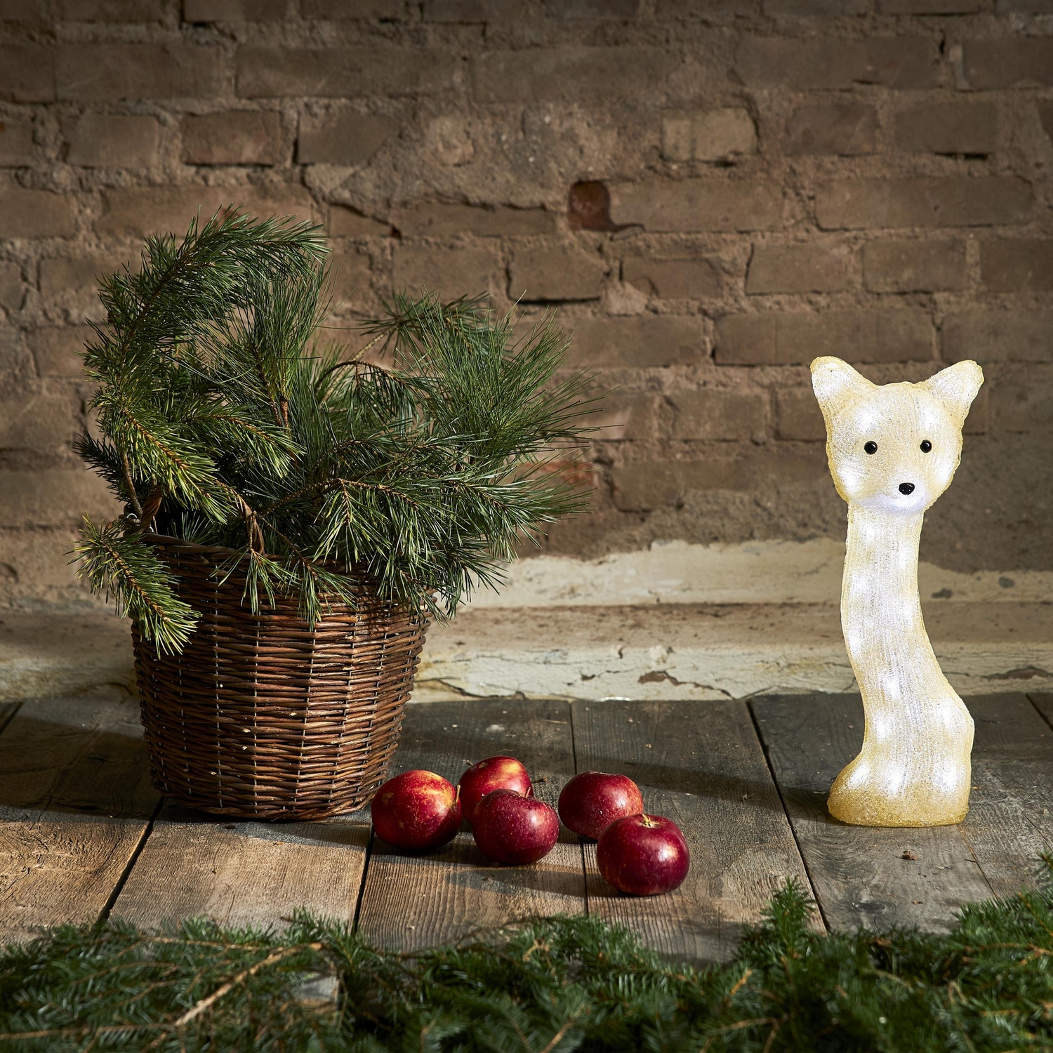 Dekorationsfigur Star Trading Crystalo Fox 42 cm Outdoor