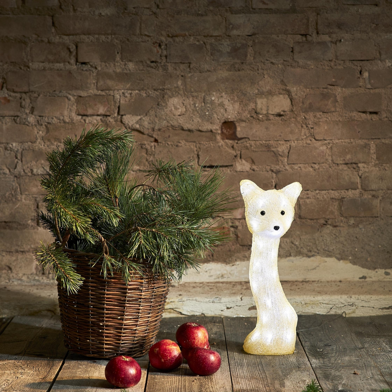 Dekorationsfigur Star Trading Crystalo Fox 42 cm Outdoor