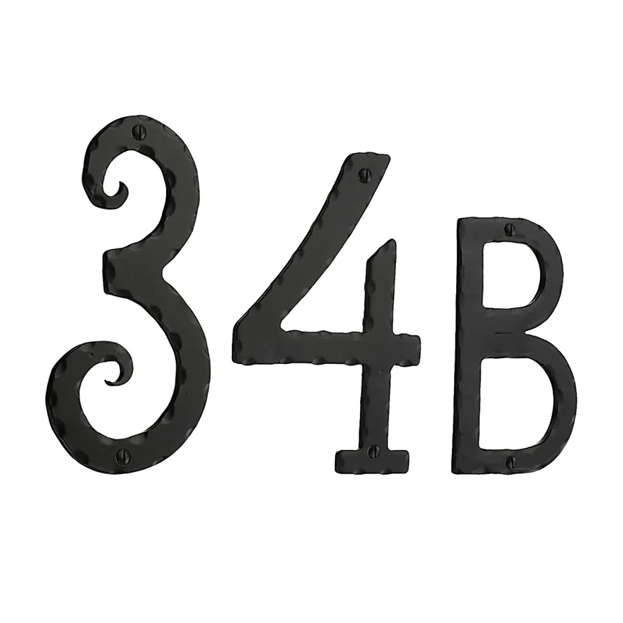 Husnummer Beslagsboden Svart Smide