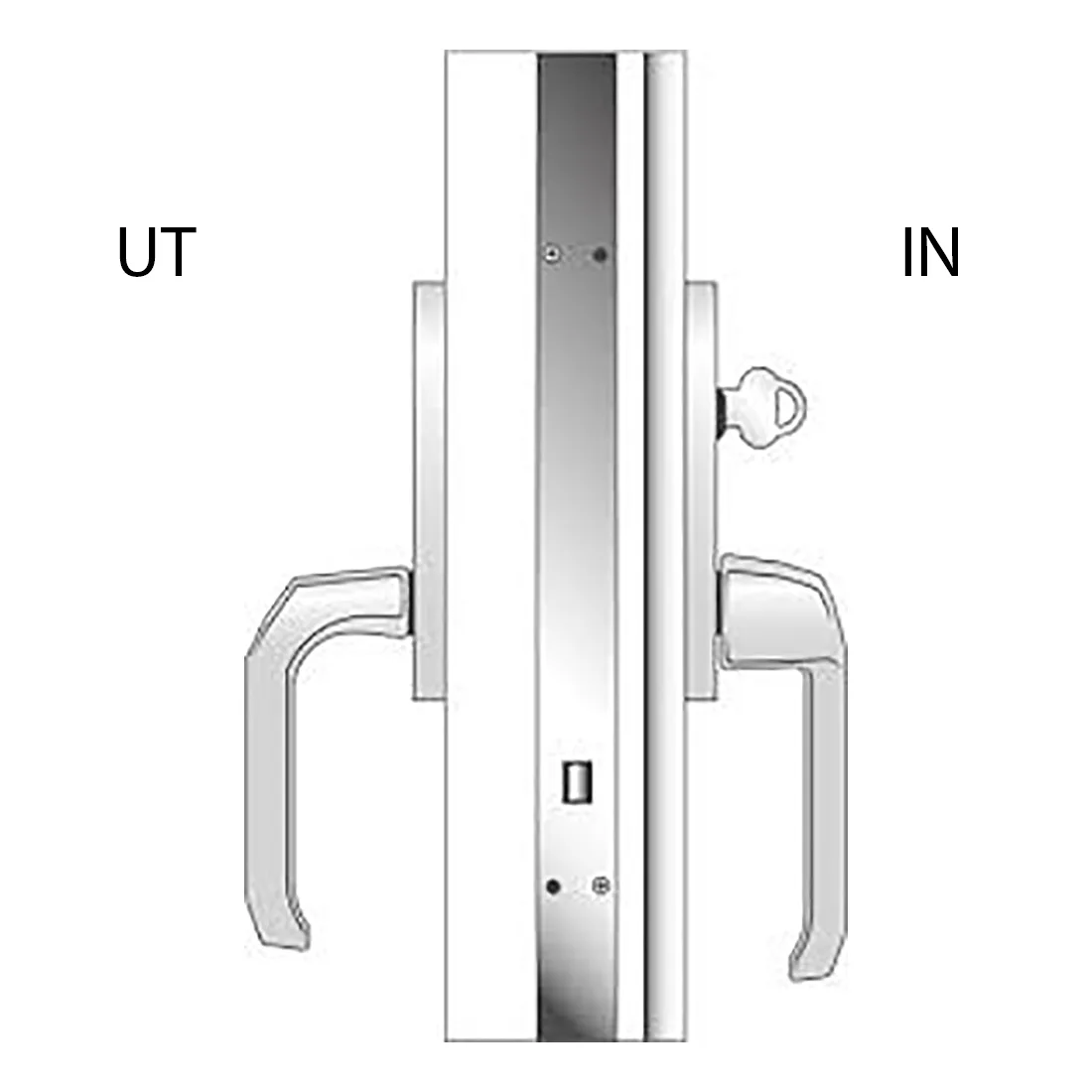 Fönsterhandtag NorDan Monderad Cylinder Typ 1