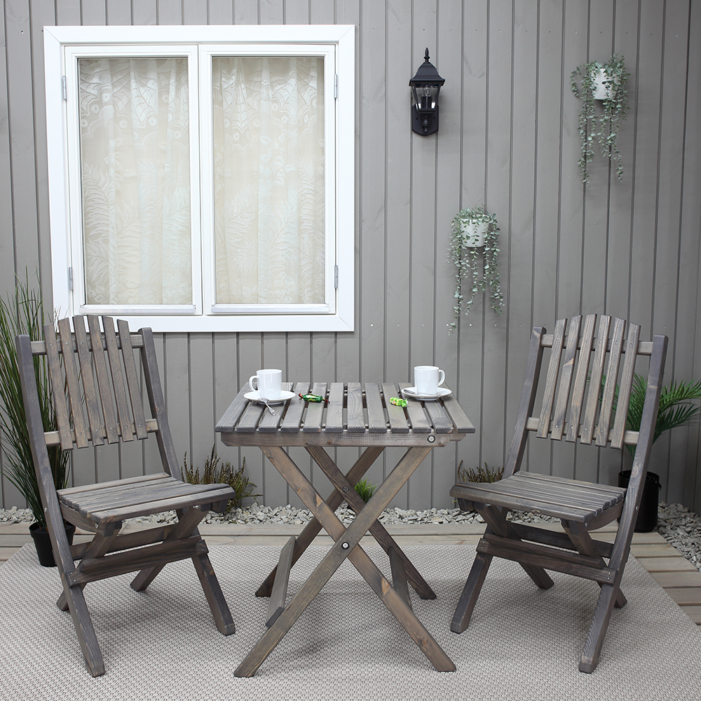 Caféset Baltic Garden Wilma Bord med 2 Visby Stolar