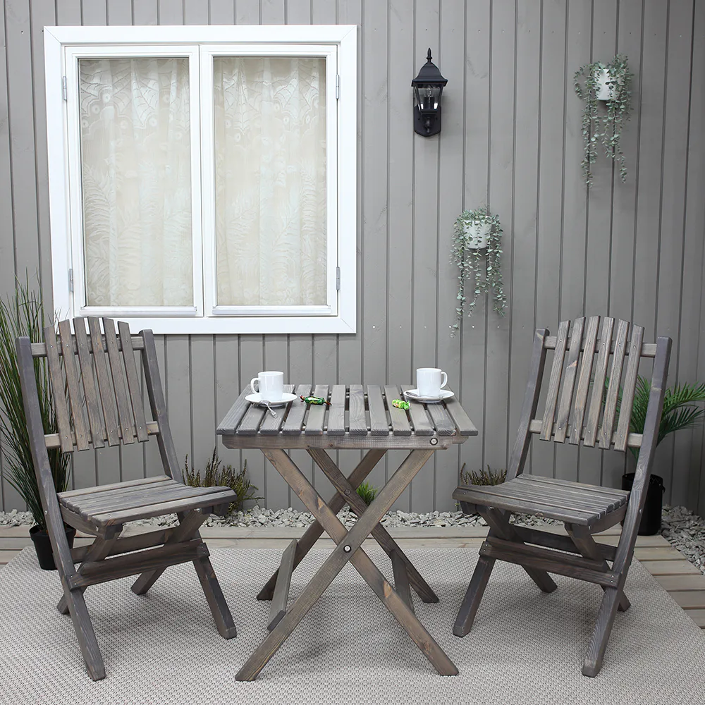 Caféset Baltic Garden Wilma Bord med 2 Visby Stolar