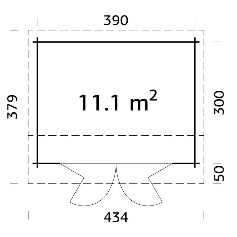 Stuga Palmako Ines 11,7 m2
