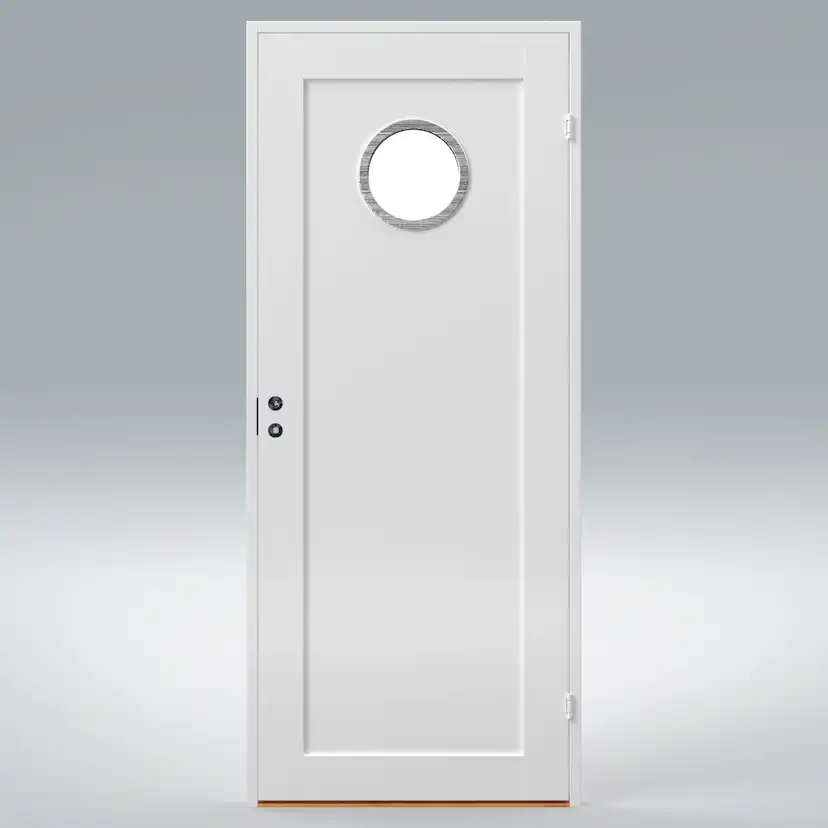 Innerdörr Br. Johansson Contur Aluring Runt Frostat Glas