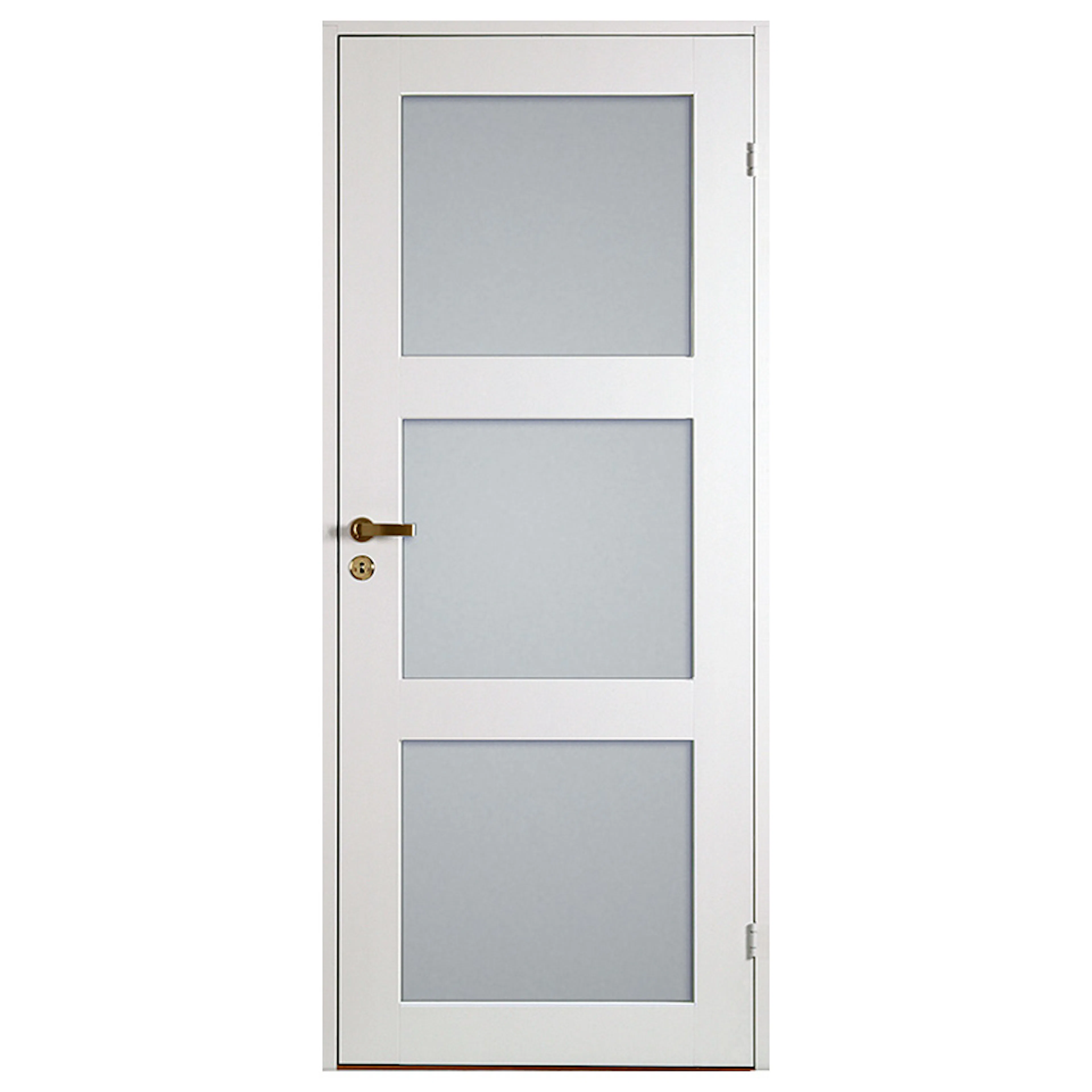 Innerdörr Sveadörren Contur Vit Frostat Glas 3-Spegel