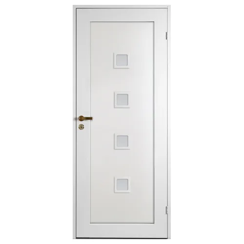 Innerdörr Sveadörren Contur Vit Kvadrat 4 Klarglas