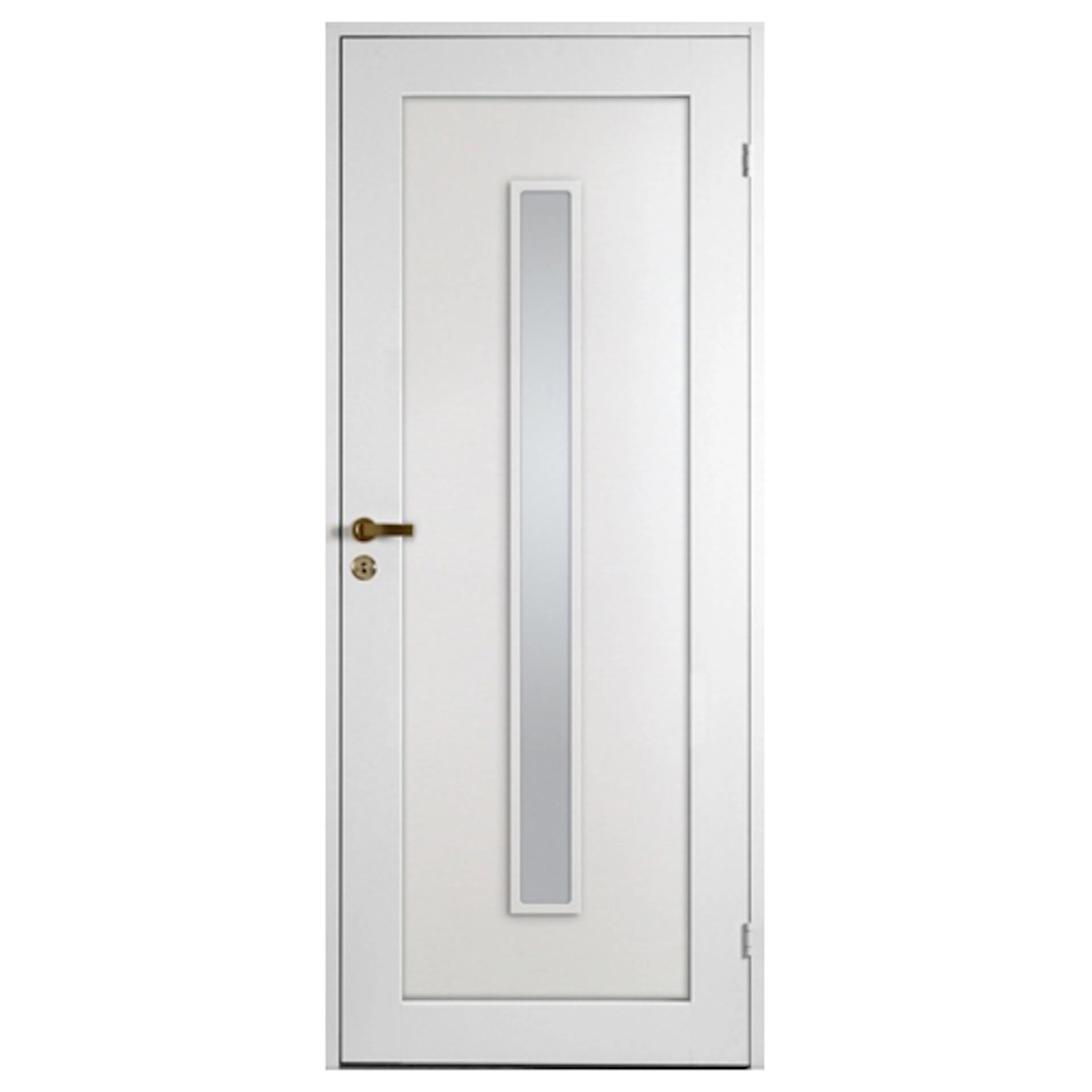 Innerdörr Sveadörren Contur Vit Långt Klarglas