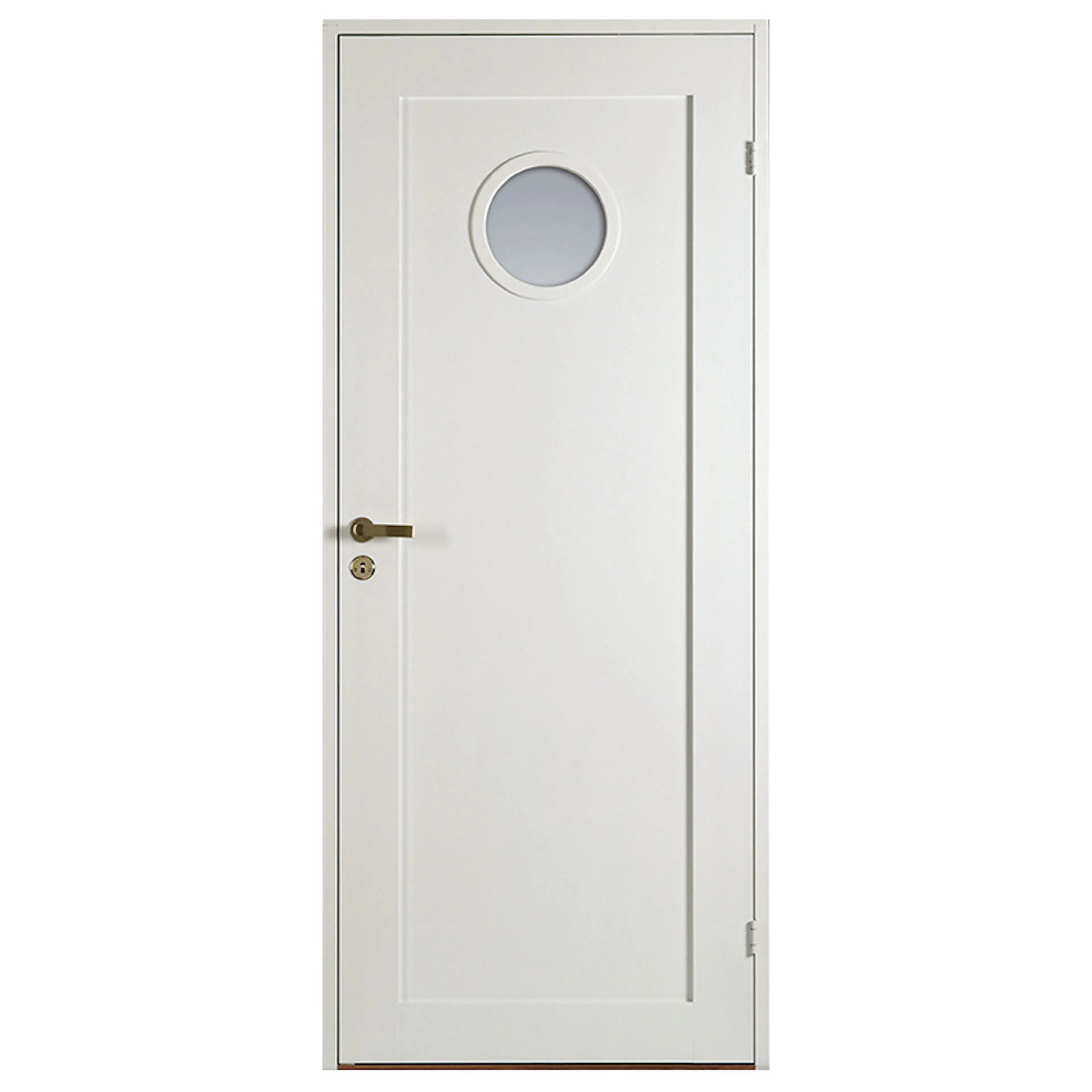 Innerdörr Sveadörren Contur Vit Runt Frostat Glas