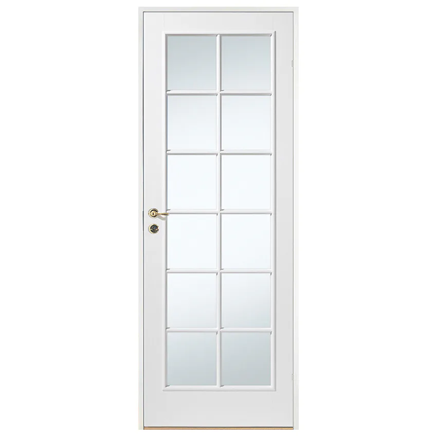 Innerdörr Diplomat Formpressad SP12 Vit Klarglas