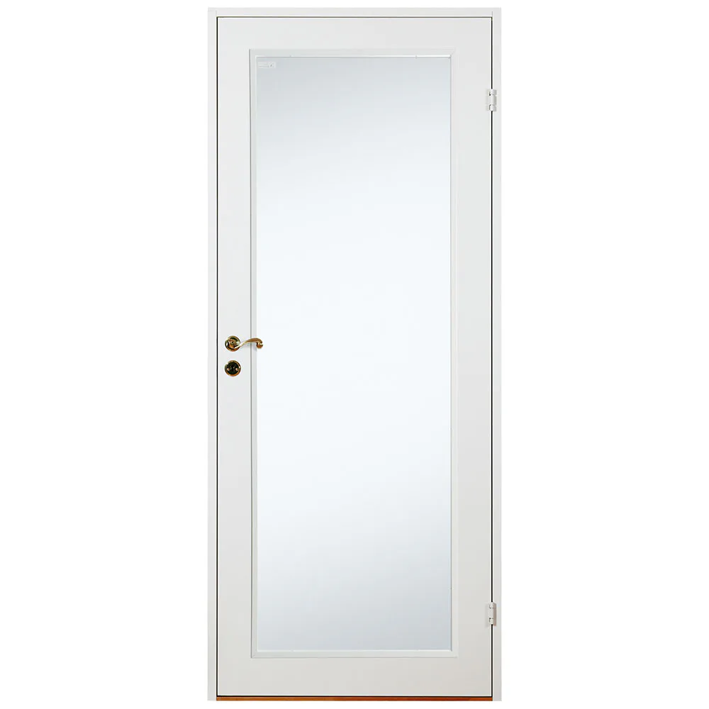 Innerdörr Diplomat Lättdörr Vit Slät Klarglas Helglas
