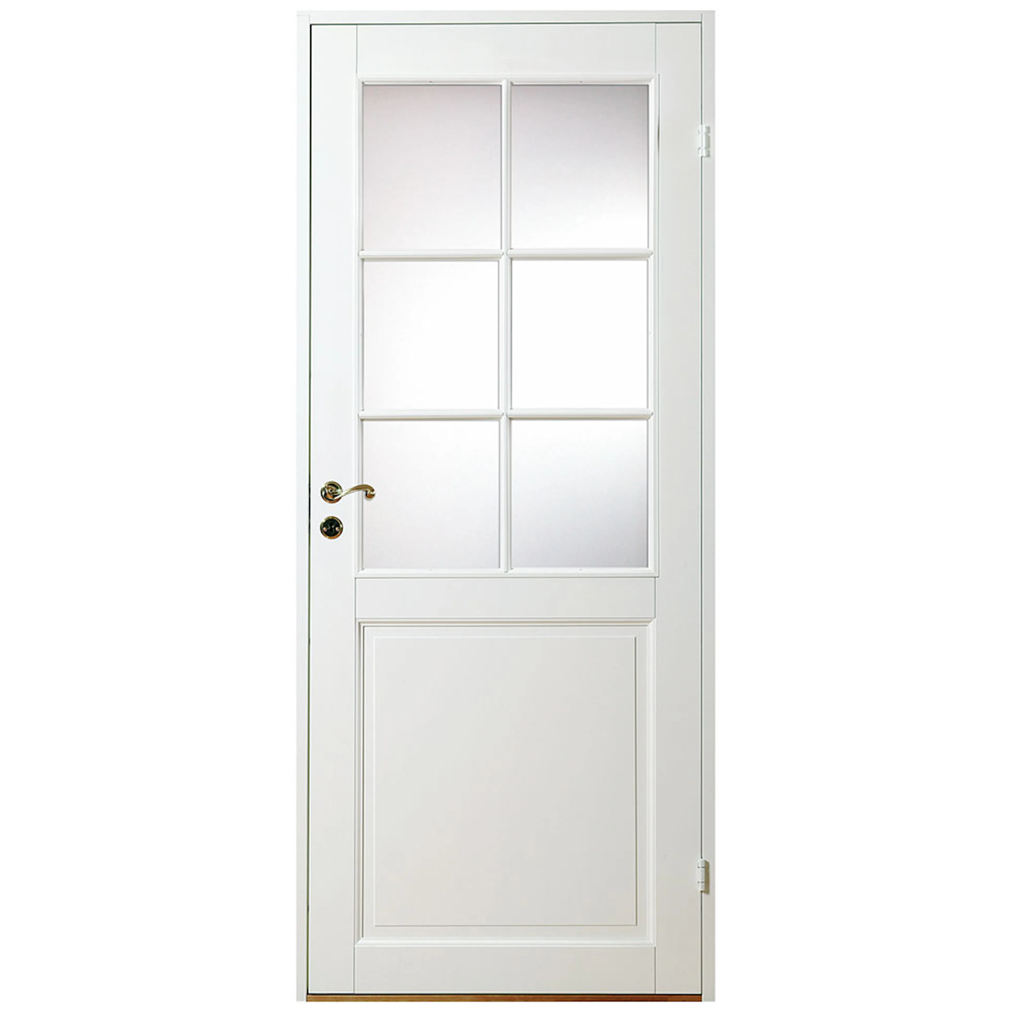 Innerdörr Diplomat Massiv SP6 Vit Klarglas