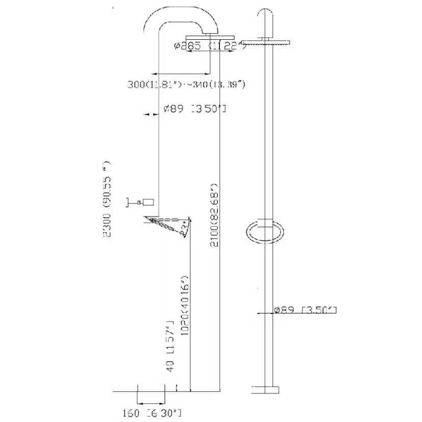 Inom- och Utedusch JEE-O Fatline Dusch 01