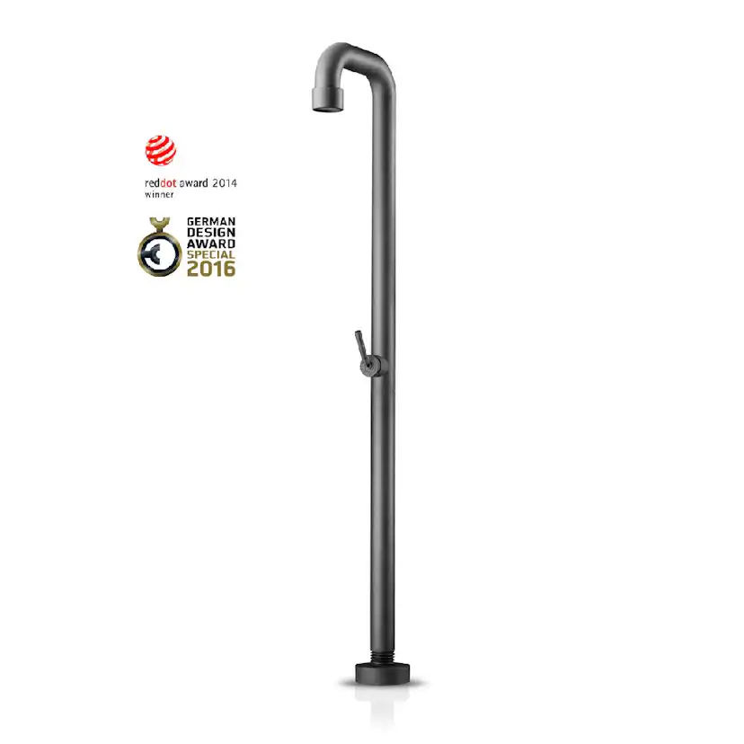 Inom- & Utedusch JEE-O Soho Dusch 01 Fristående Mattsvart Rostfritt Stål