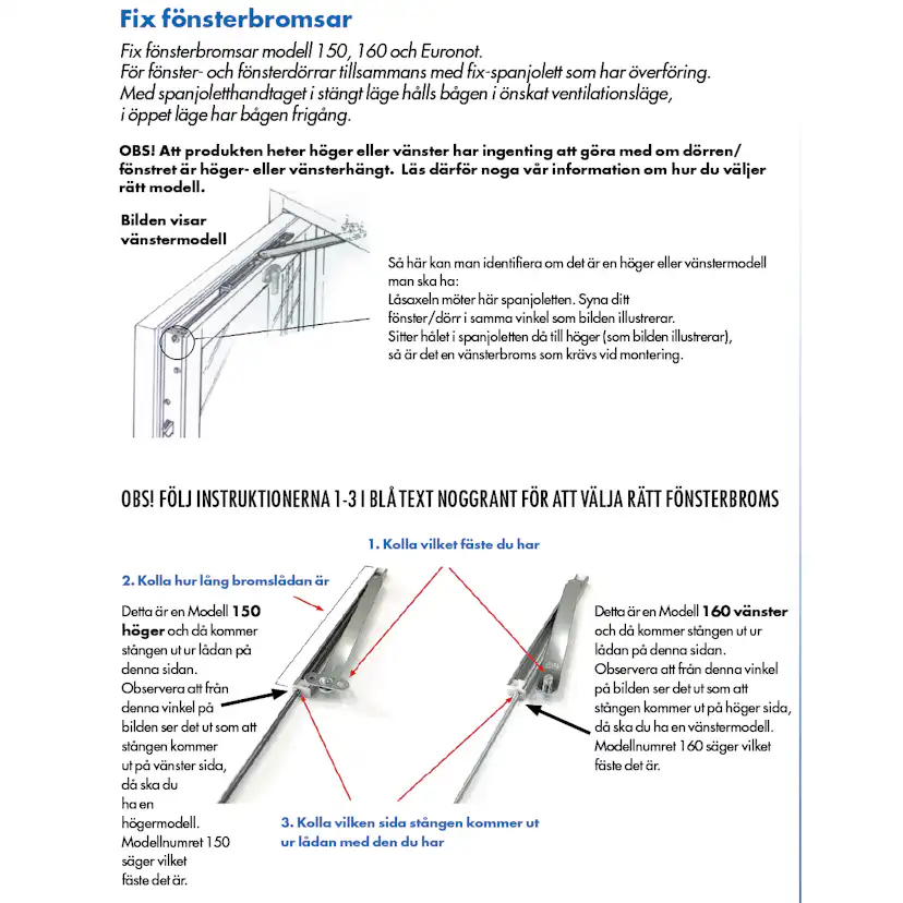 Fix Leif Arvidsson Fönsterbroms/dörrbroms 150/4