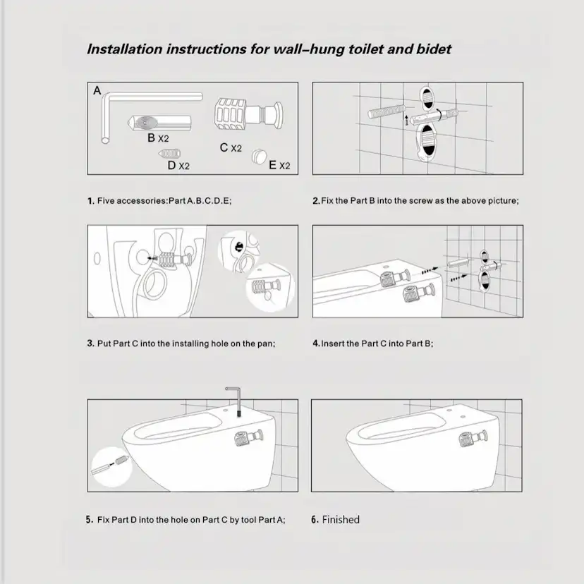 Vägghängd Toalettstol NOURK Oceana Rimfree
