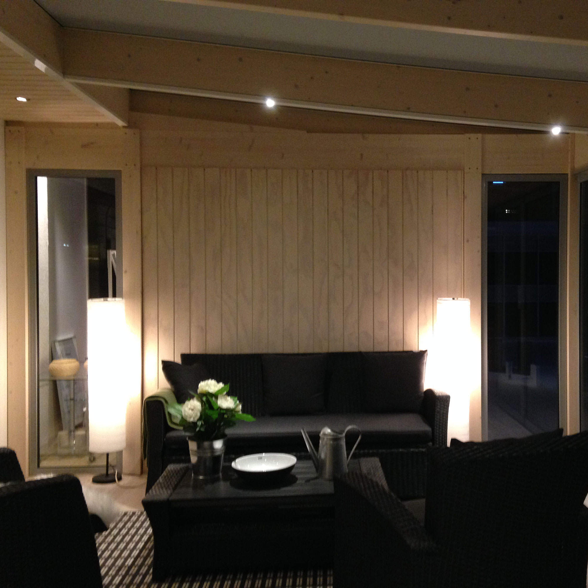 Integrerad LED-Belysning Landskap för Uterumsstomme Glimma