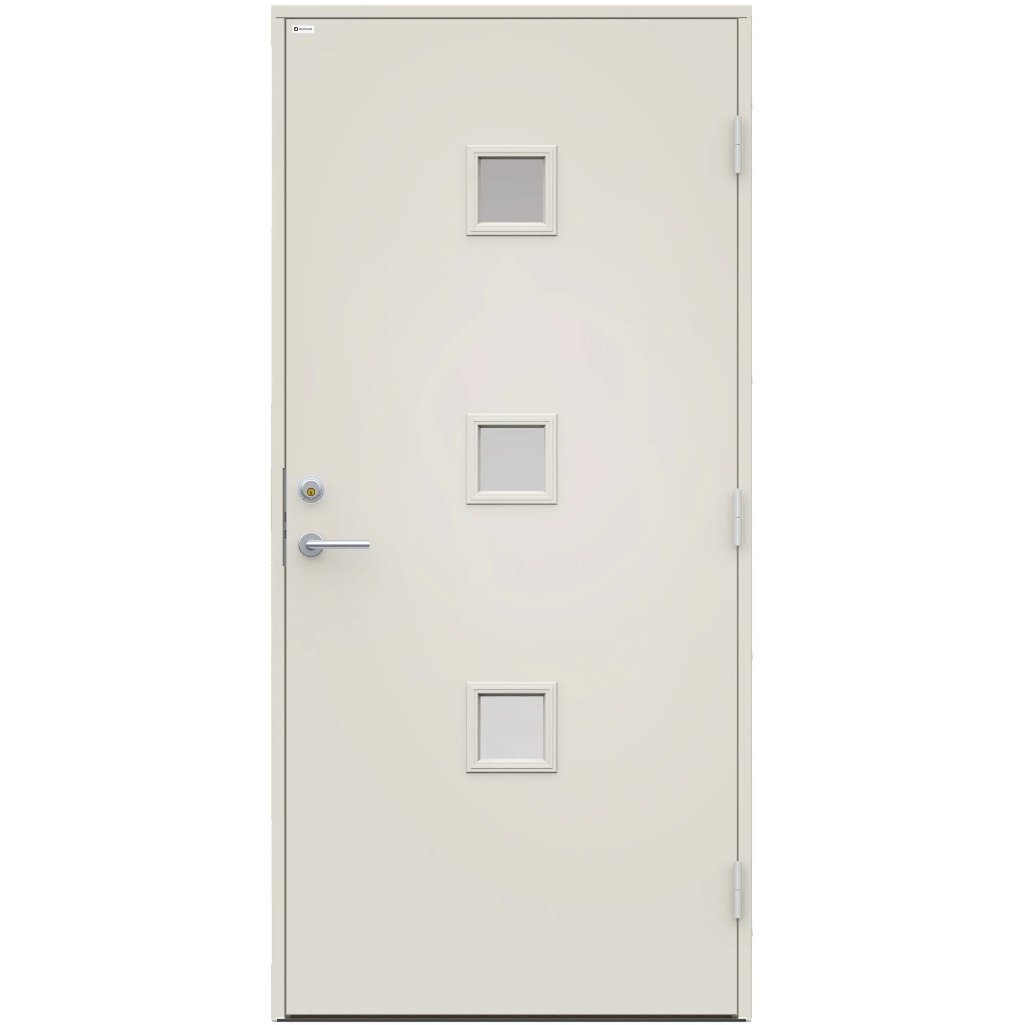 Ytterdörr Diplomat Iris Glas