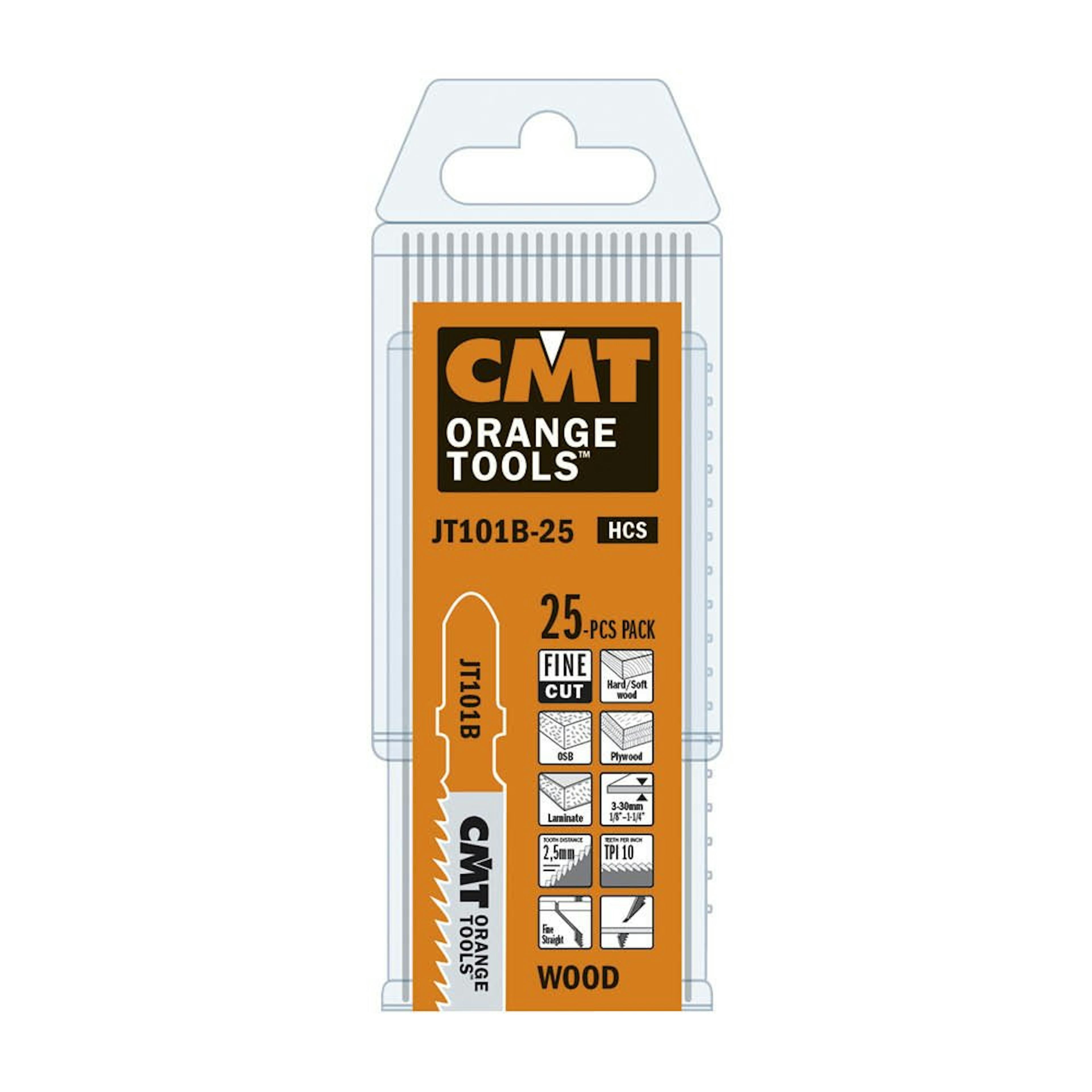 Sticksågblad CMT Orange Tools Trä 75mm HCS Fine JT101B-25
