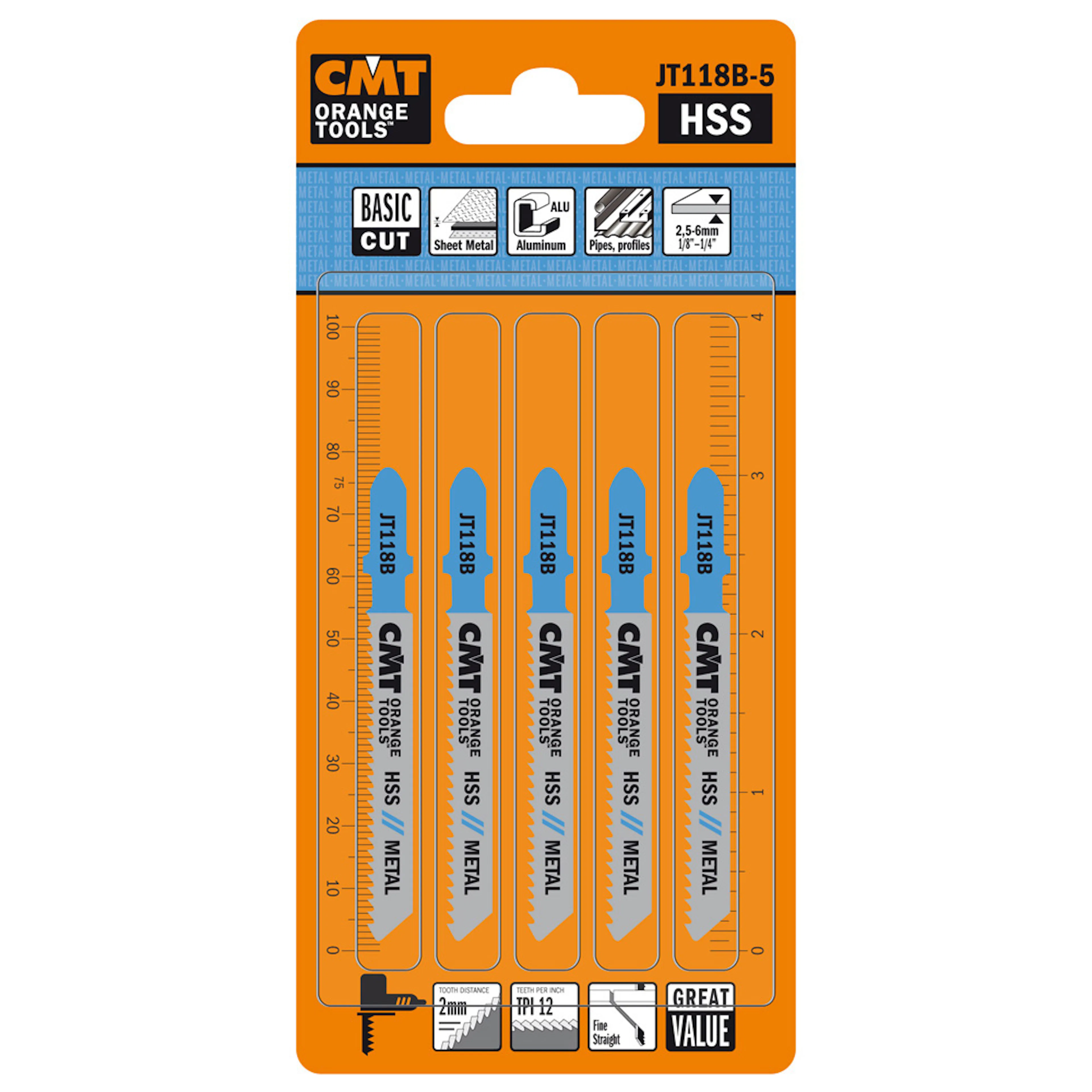 Sticksågblad CMT Orange Tools Metall 50mm HSS Metal Basic