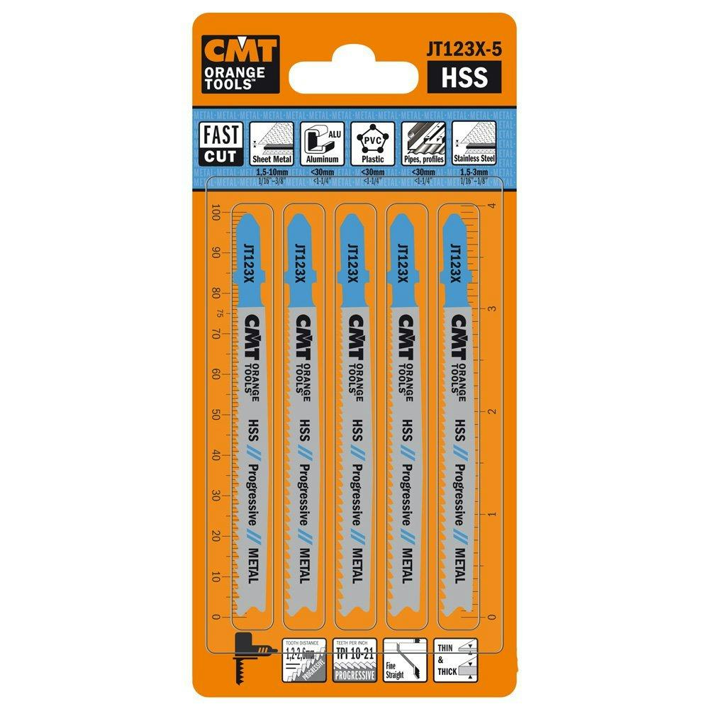 Sticksågblad CMT Orange Tools Metall 75mm BIM Metal Fast 5 st