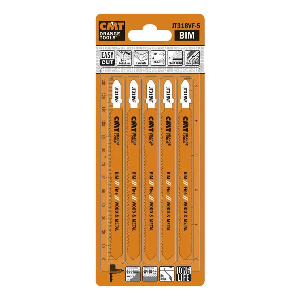 Sticksågblad CMT Orange Tools Trä/metall 100mm BIM Fine 5 st