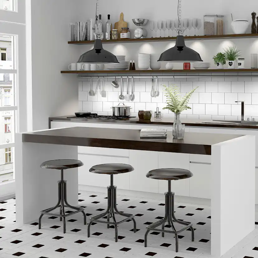 Kakel Arredo Polar Blank Vit 15x15 cm