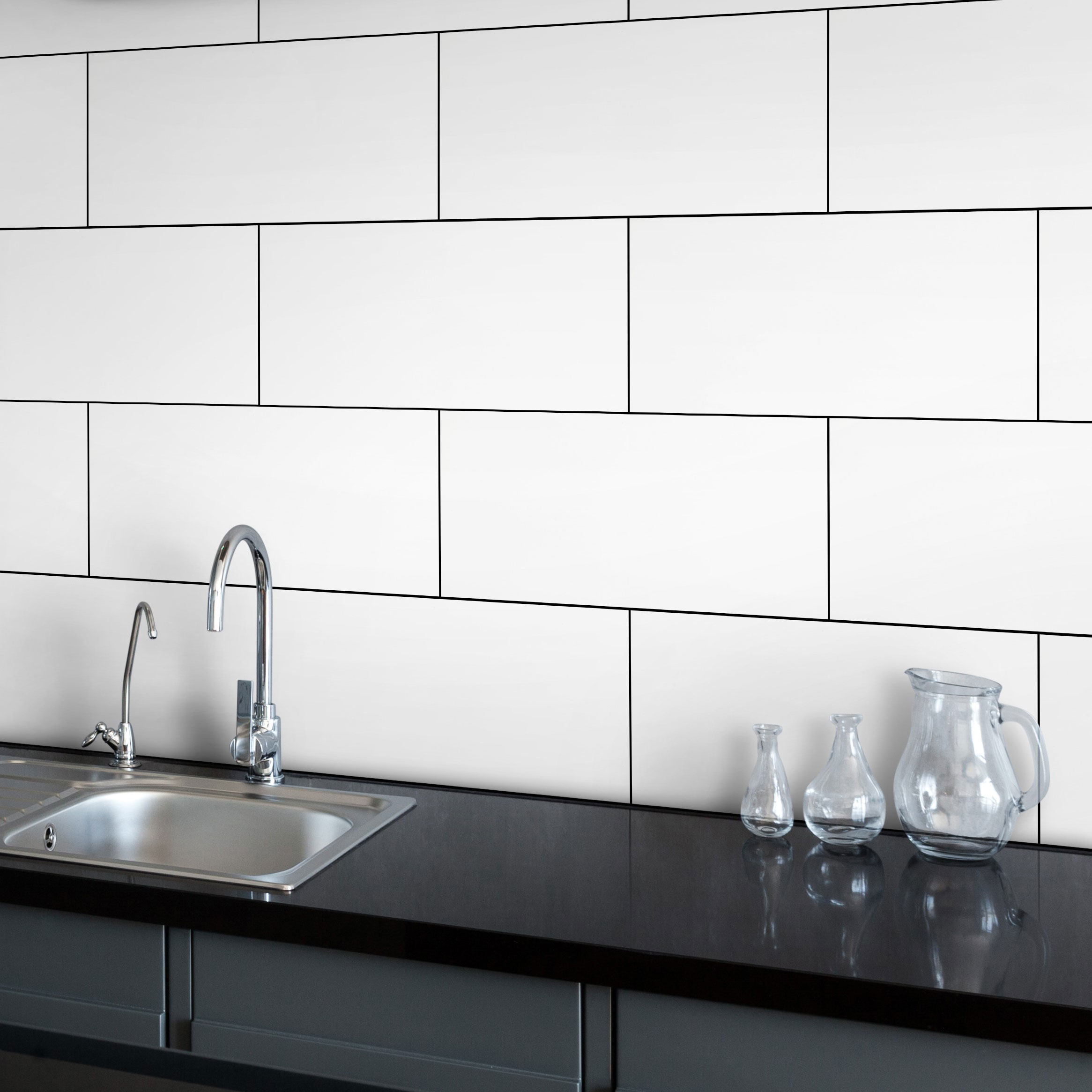 Kakel Arredo Polar Vit Blank 20x50 cm