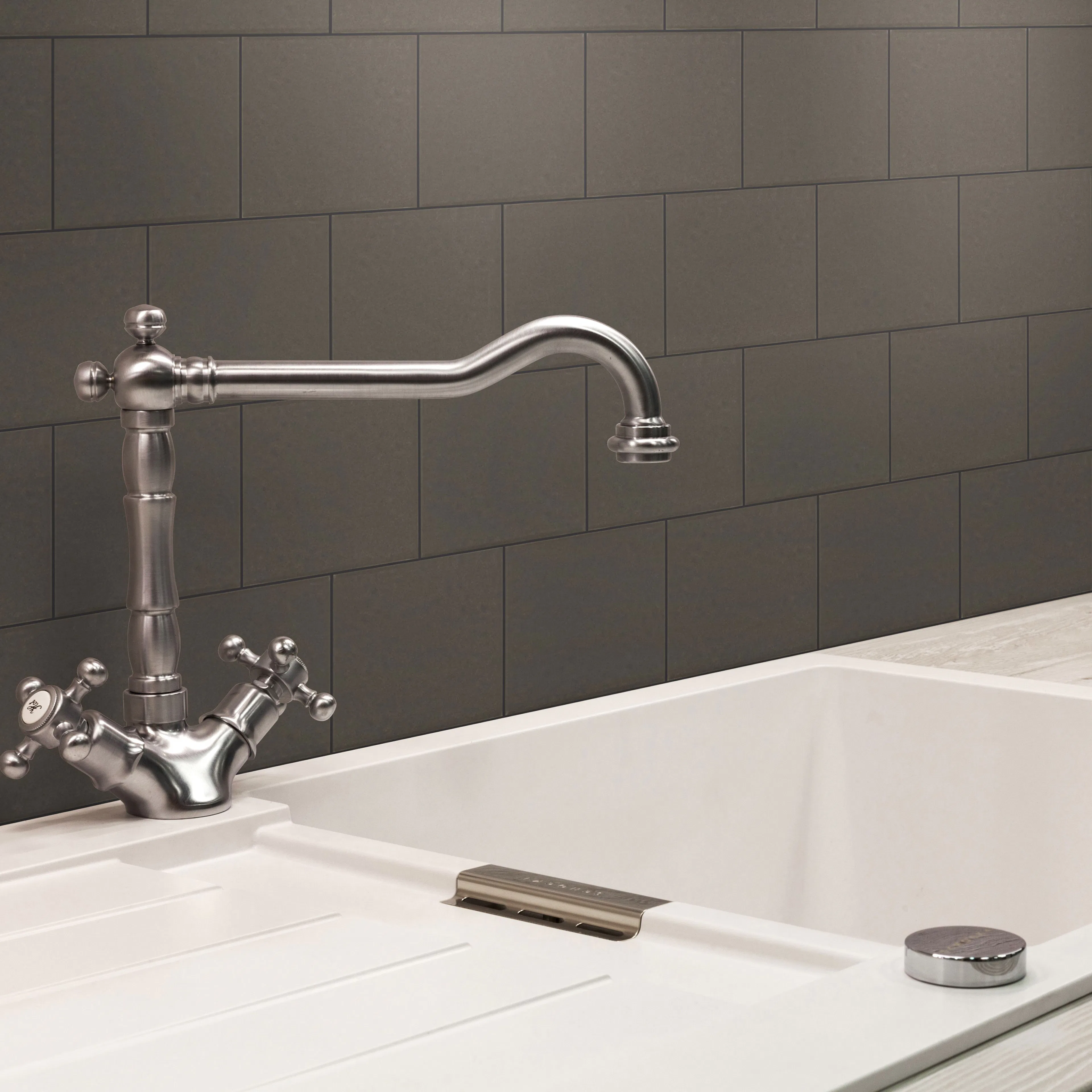 Kakel Arredo Slate Brun 10x10 cm