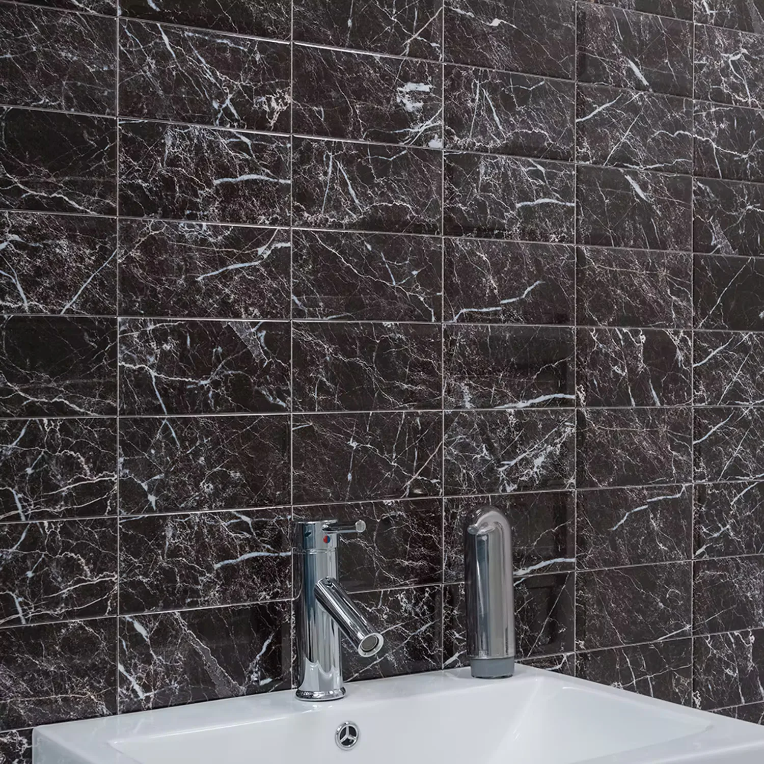 Kakel Tenfors Metro Marquina 10x20 cm