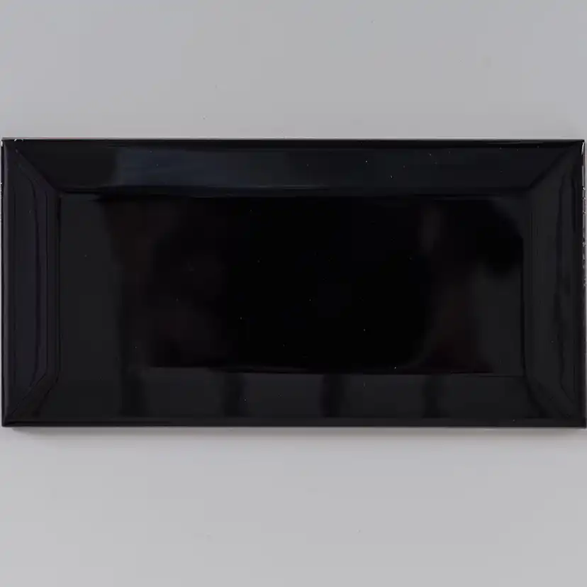 Kakel Tenfors Metro Svart Blank 7,5x15 cm