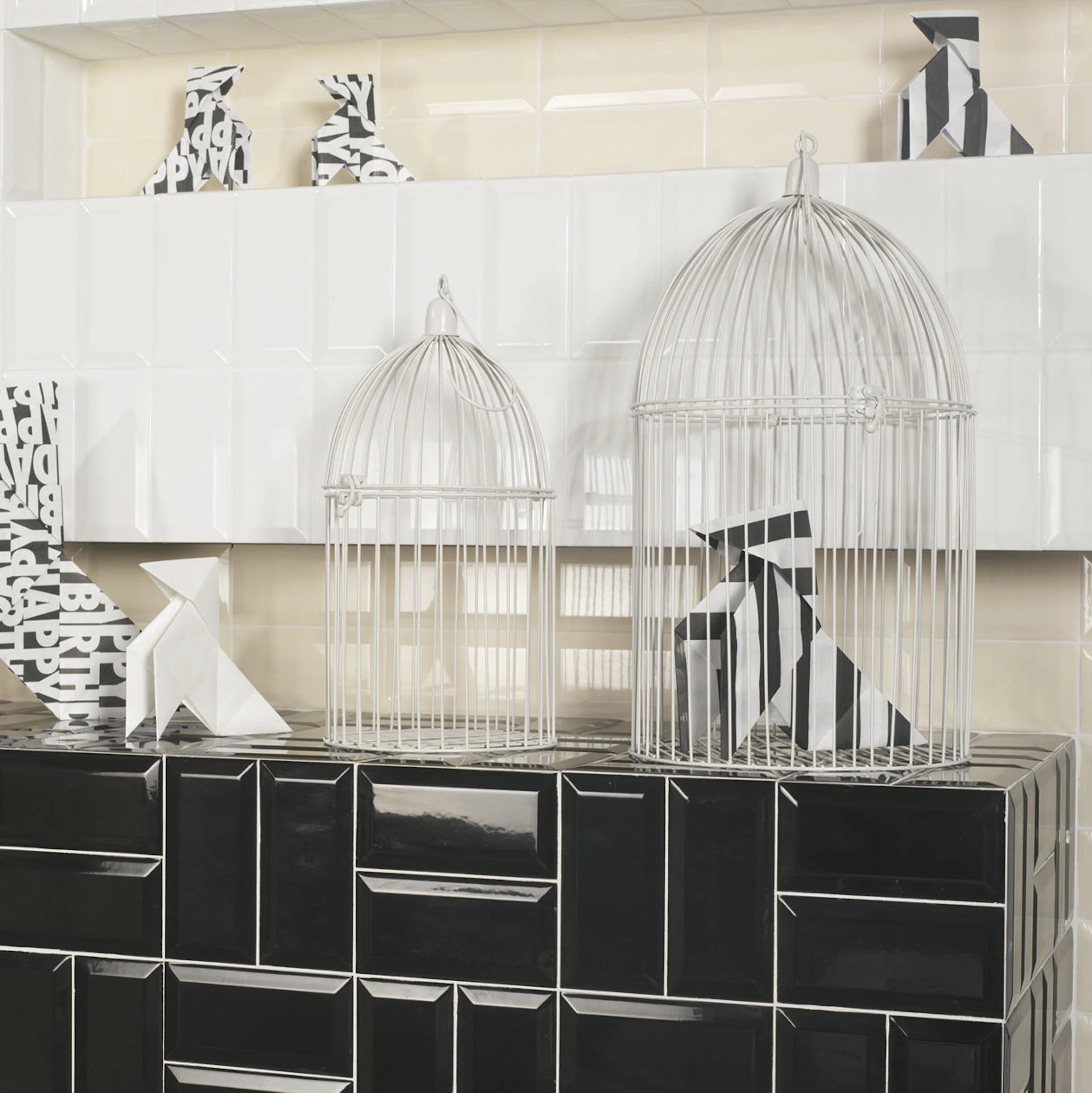 Kakel Tenfors Metro Svart Blank 7,5x15 cm