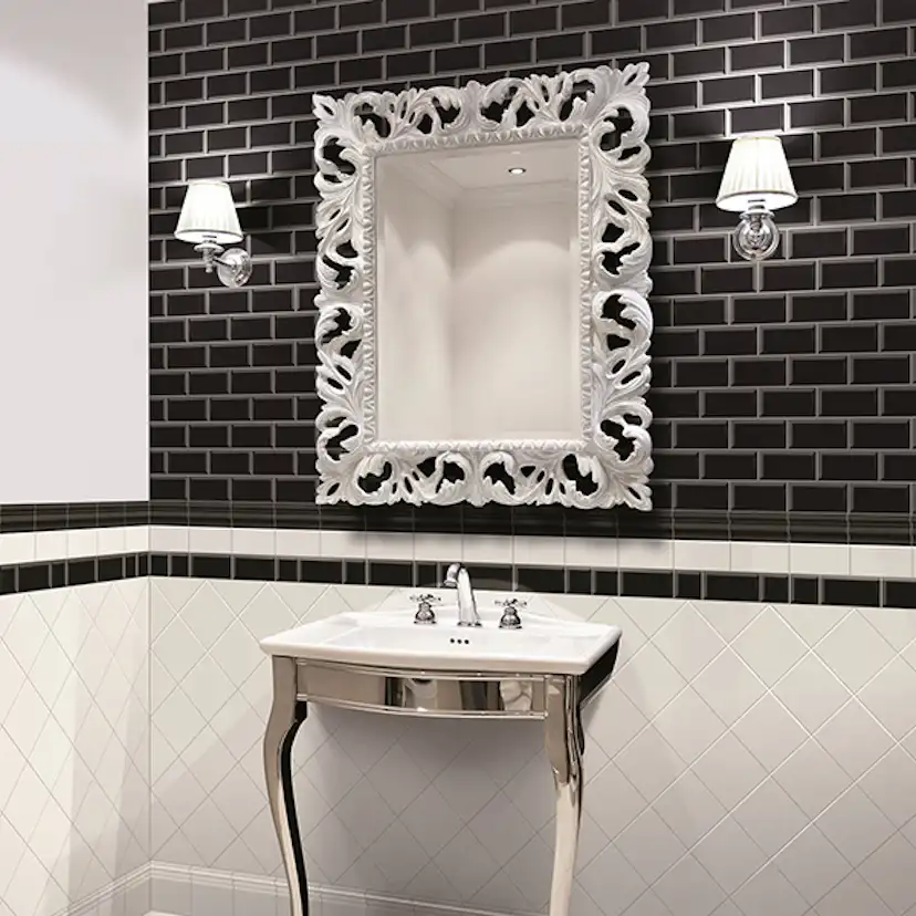 Kakel Lhådös Biselado Fasad Svart 10x20