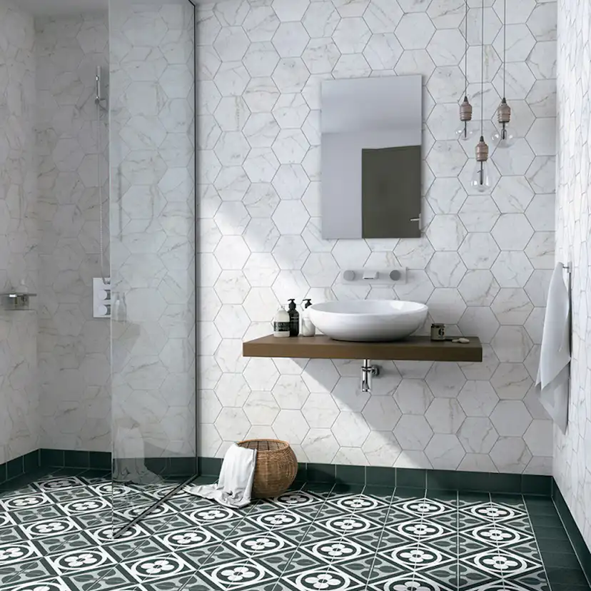 Kakel Lhådös Moment Hexagon 18x20 cm