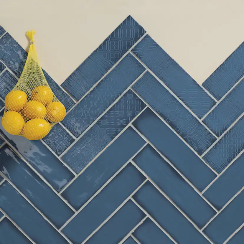 Kakel Tenfors Peronda Argila Pasadena Blå 7,5x30 cm