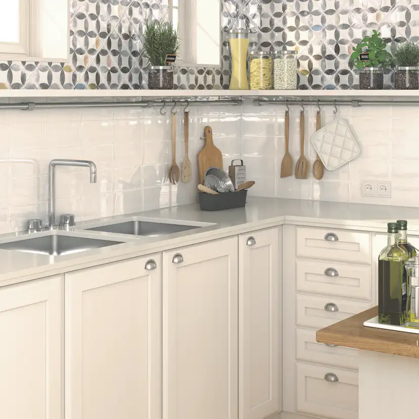 Kakel Tenfors Etnia Blanco 10x20 cm