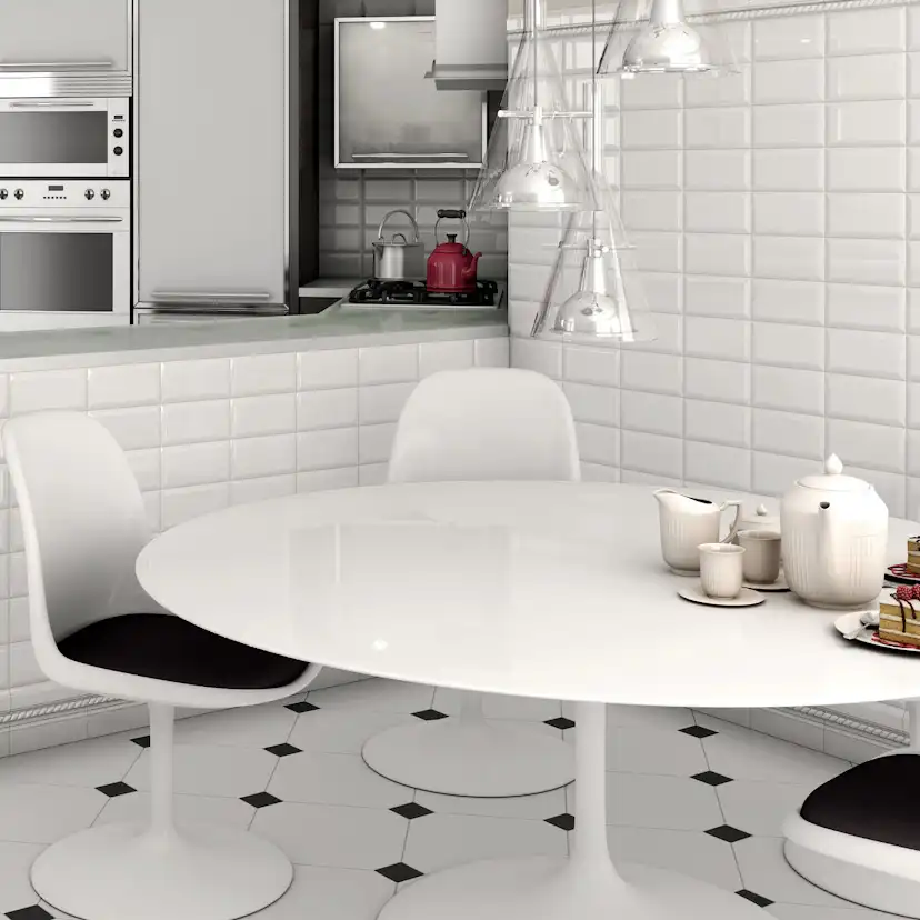 Kakel Tenfors Mugat Blanco 10x20 cm