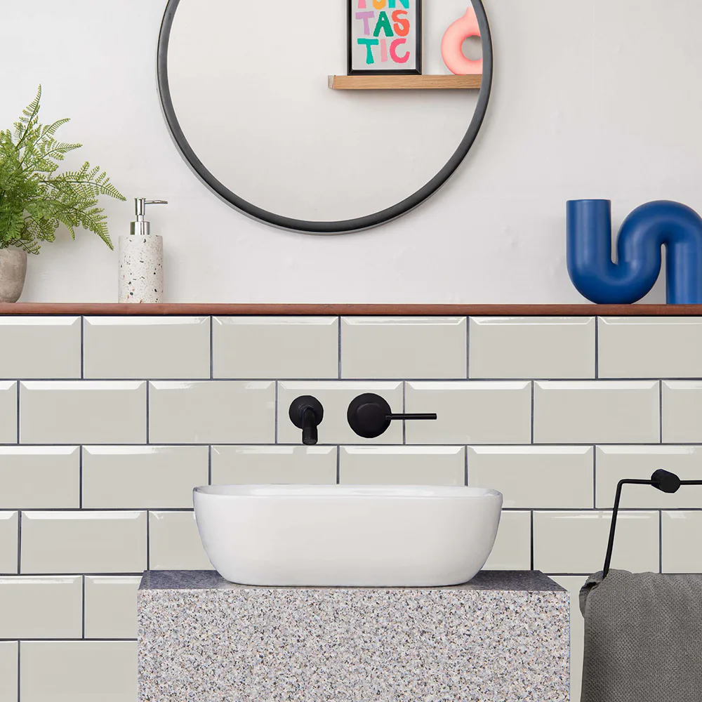 Kakel Tenfors Mugat Blanco 10x20 cm