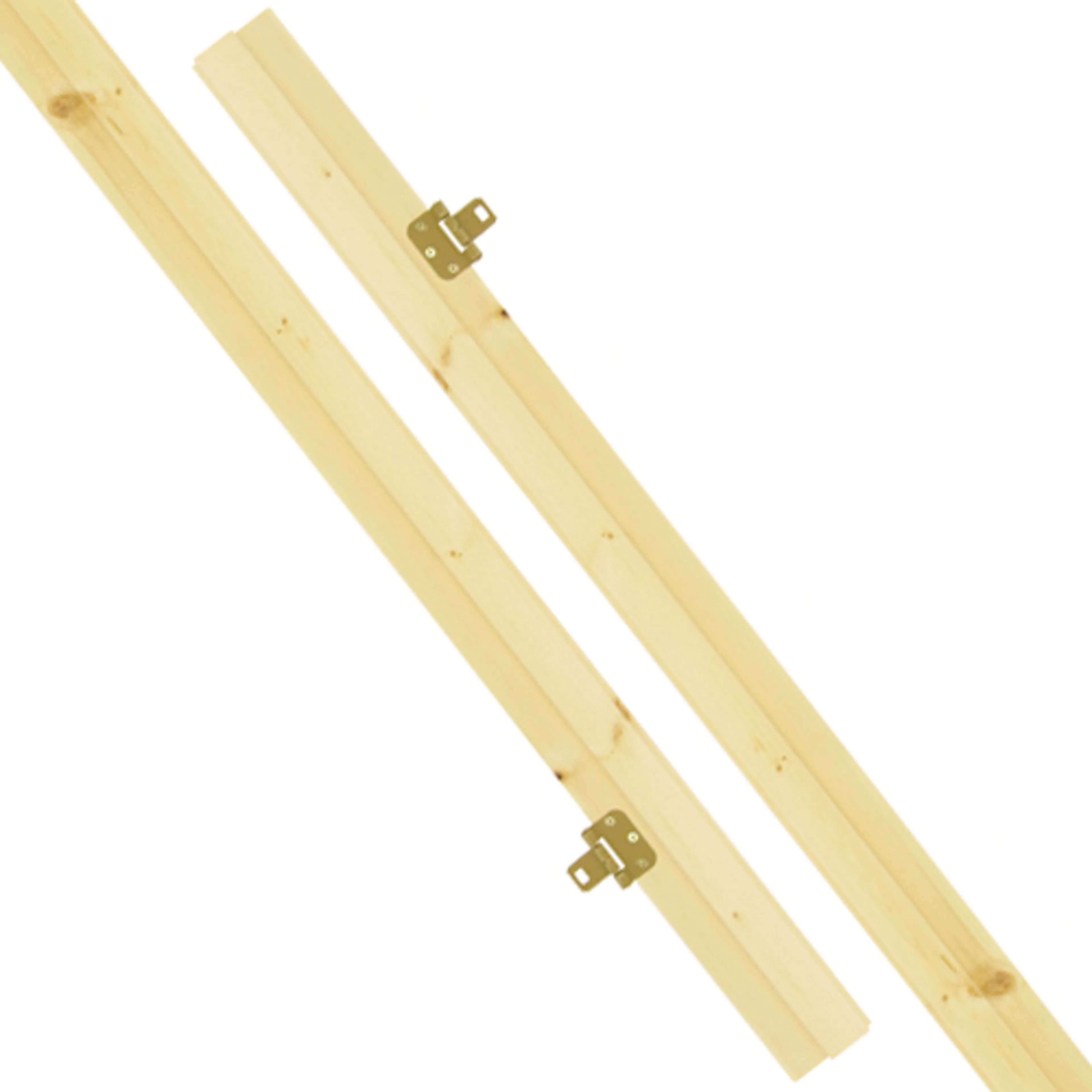 Karmsidor Diplomat Pardörr Snap-In Obehandlad Furu