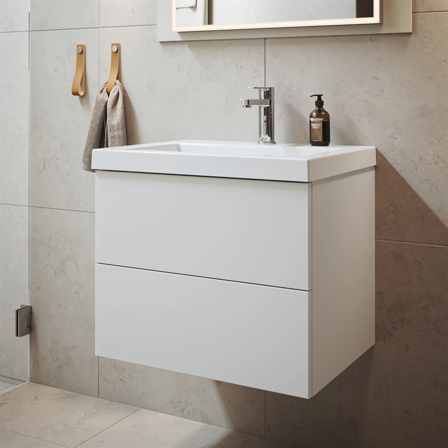 Tvättställsskåp Ballingslöv KC60SET60GB Mono med Tvättställ