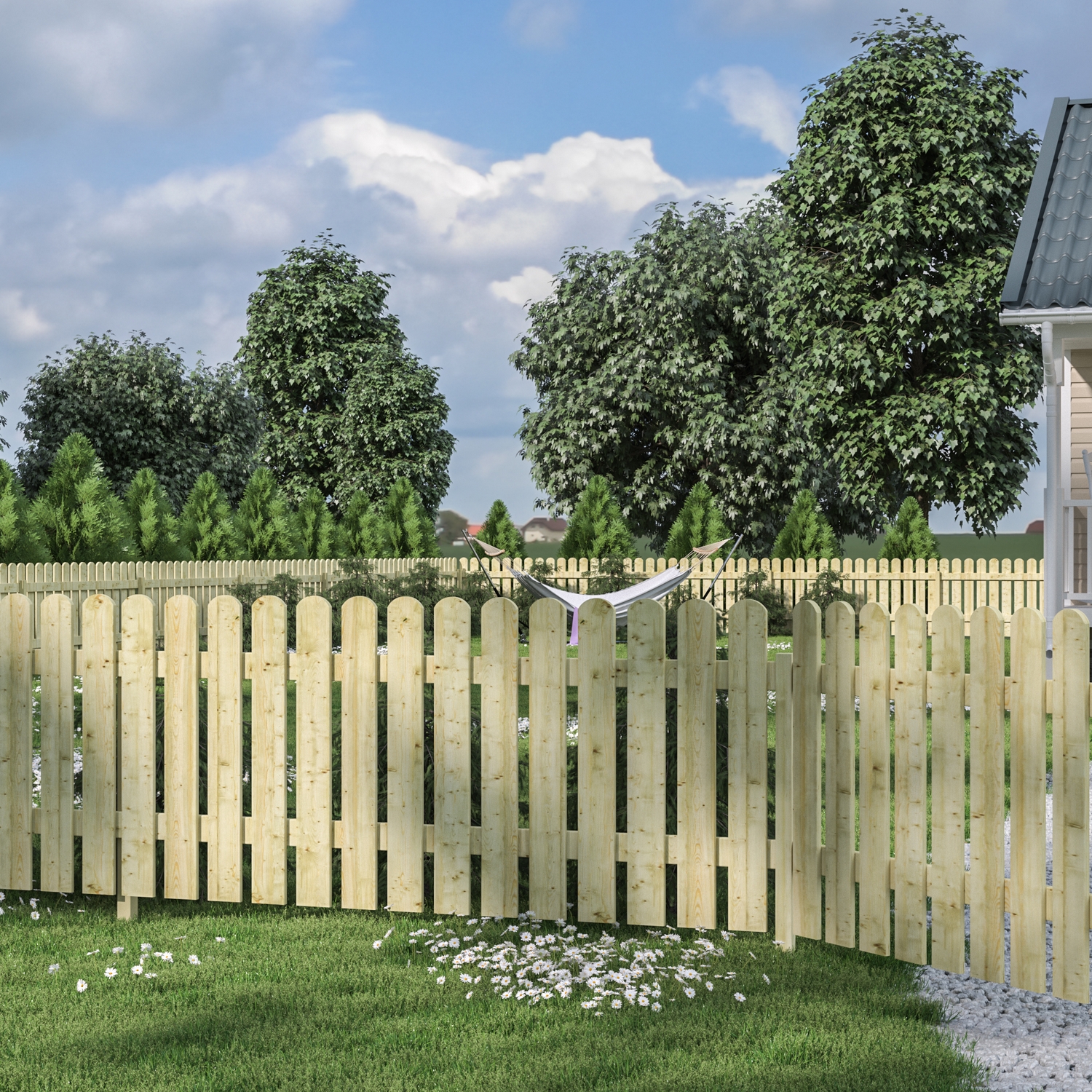 Staket Palmako Kelda 8