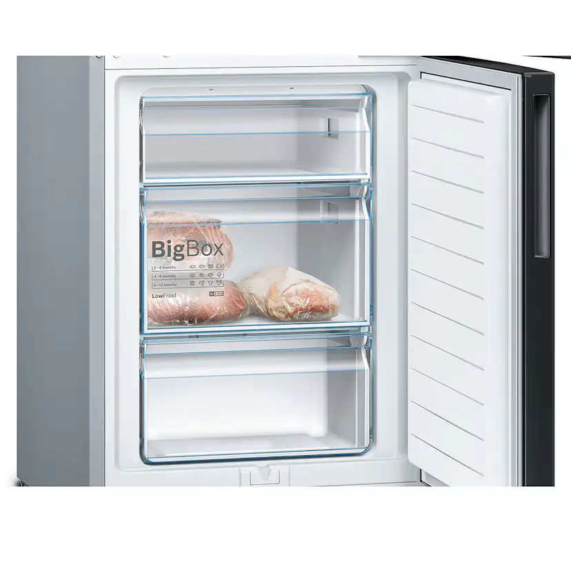 Fristående Kyl/Frys Bosch KGV36VBEAS Serie 4 Svart med LowFrost-teknik