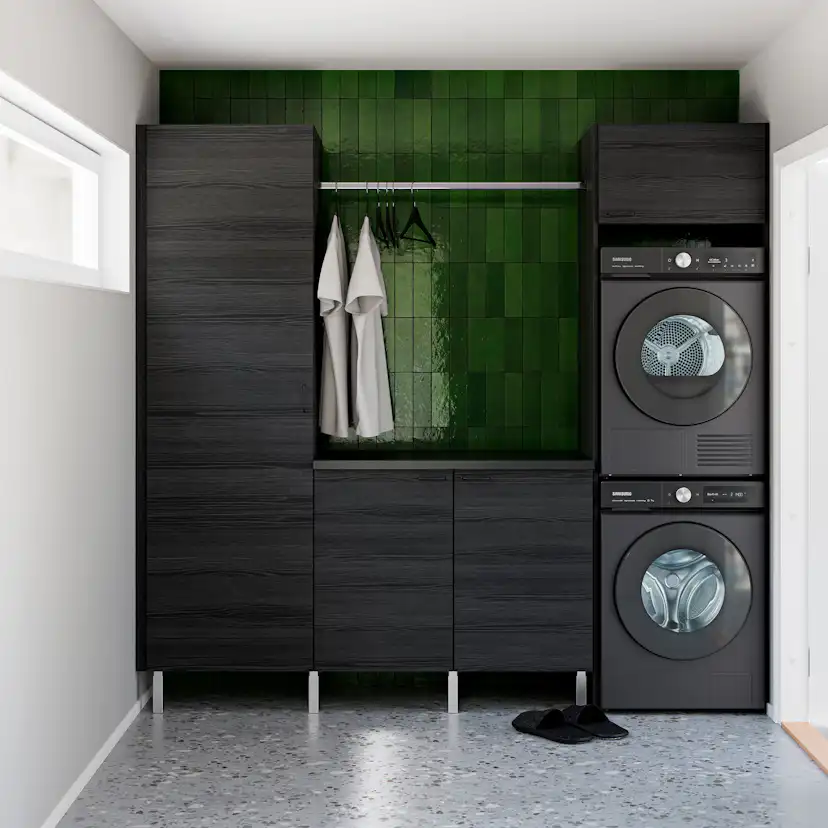 Tvättmaskinsskåp ERGO3 för 2 Tvättmaskiner