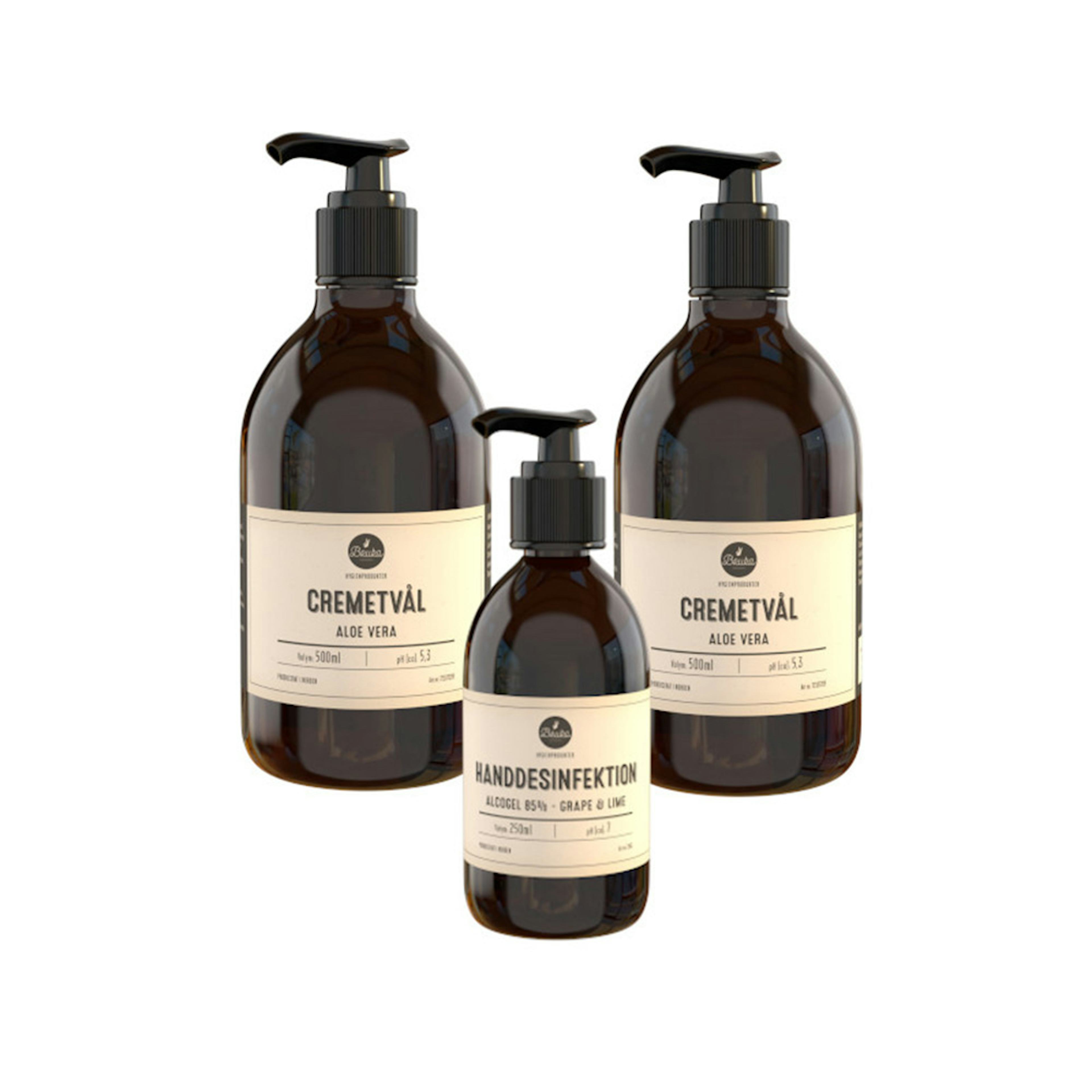Hygienpaket Bruka Cremetvål 2 Alcogel 1