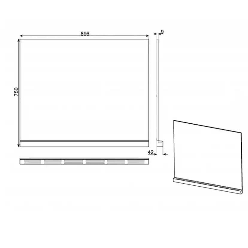 Stänkskydd Smeg KITC9X9