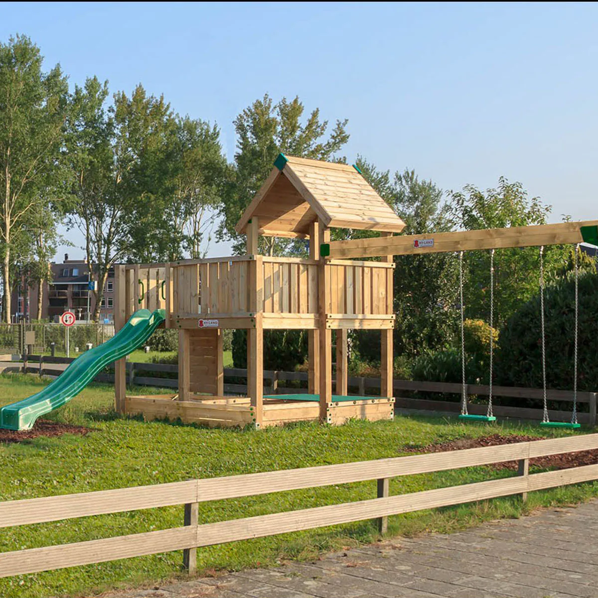 Klätterställning Hy-Land Projekt 5 + Swingmodul