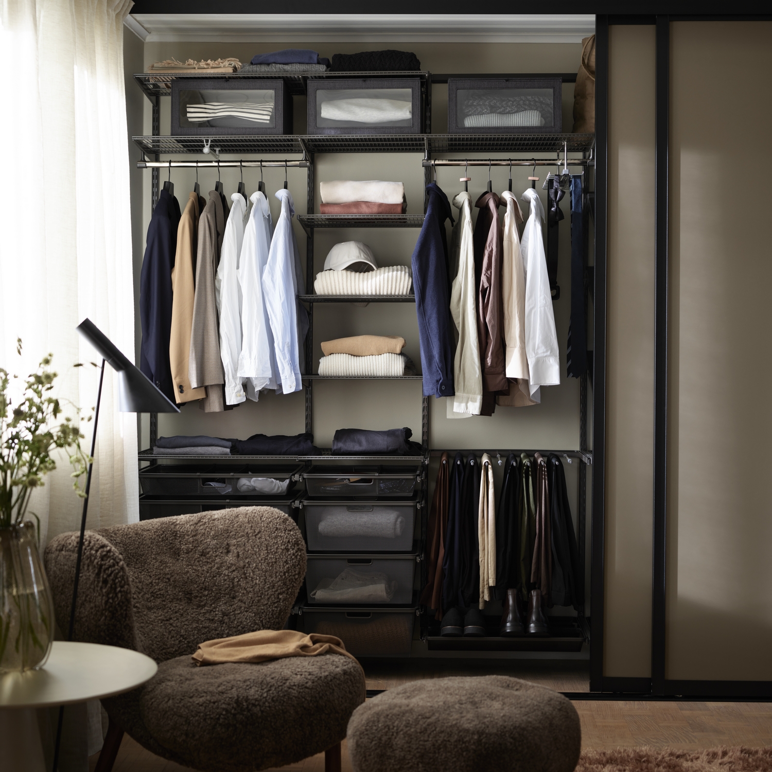 Utdragsram Elfa för Back