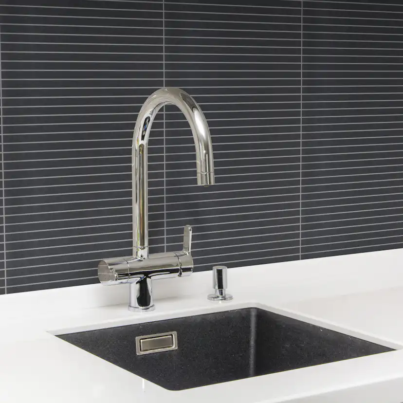 Klinker Arredo Bamboo Svart Mosaic 1x30 cm