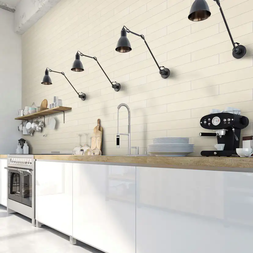 Klinker Arredo Quartz Bone Beige 8x60 cm