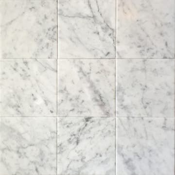 Marmor Italian Marble Bianco Carrara Slipad 10x10 cm